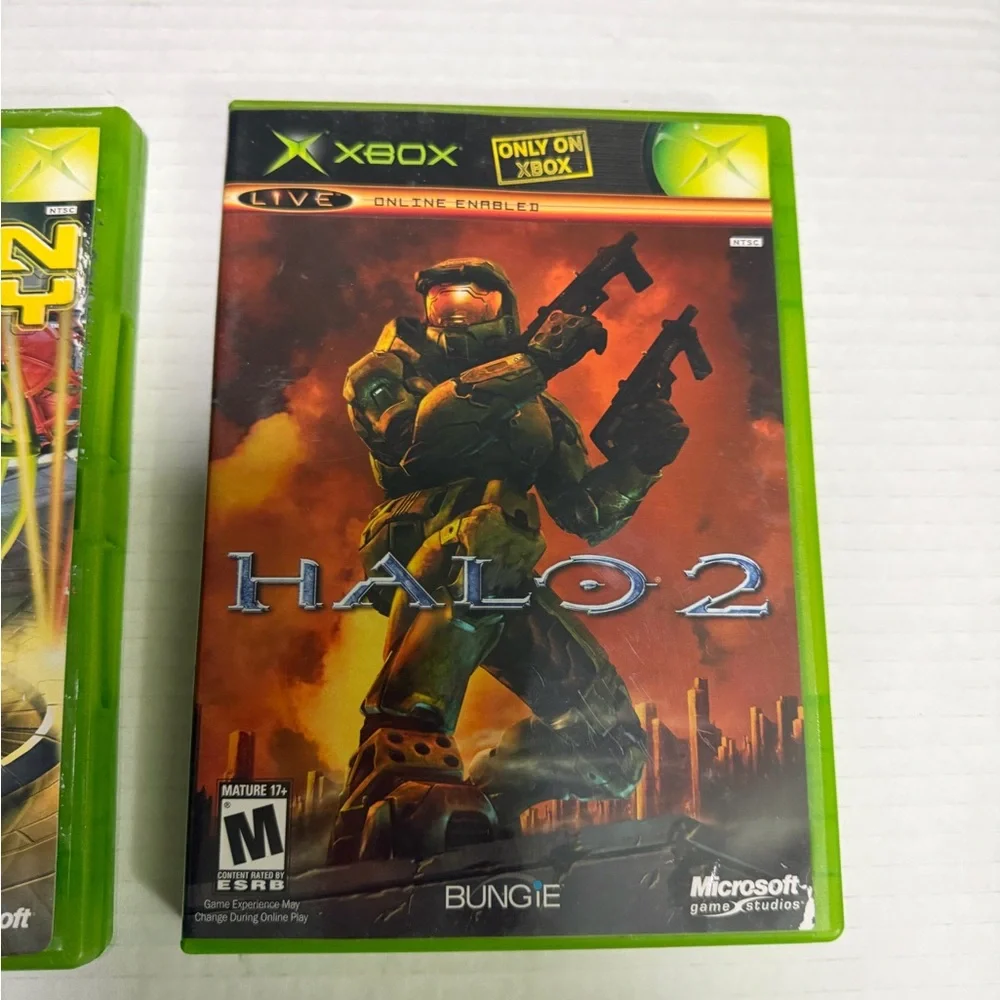 Xbox Classic Lot Of 2 Games Fuzion Frenzy and Halo 2 Tested